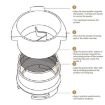 Breville 8 Series Coffee Machine Rotary Dosing Cup (Silver) - 6