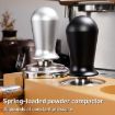 51mm Black Stainless Steel Coffee Tampon Hammer Pressure Tool - 2
