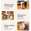51mm Black Stainless Steel Coffee Tampon Hammer Pressure Tool - 3