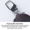 Red Litchi Grain PU Leather Universal Car Key Case - 6