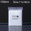 100pcs Eco-Friendly Warning Ziplock Bags, 11x16cm, 8 Wire - 1