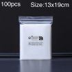100pcs Eco-Friendly Warning Ziplock Bags, 13x19cm, 12 Wire - 1