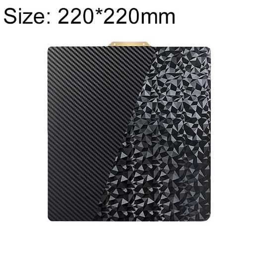 3D Printer Build Plate: PET Carbon Fiber PEO Film, 220x220mm - 1