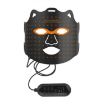 LED Colorful Photon Facial Rejuvenation Mask - EU Plug (Black) - 1