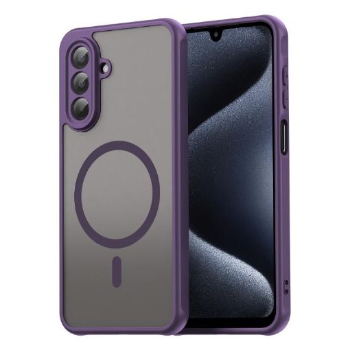 Samsung Galaxy A17 5G Fan Dun TPU Hybrid PC Magsafe Case Purple - 1