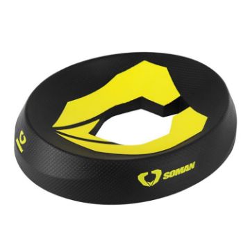 SOMAN Black Anti-slip Motorcycle Helmet Support Stand Pad - 1