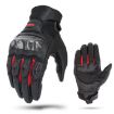 SOMAN MG21 Red Motorcycle Sheepskin Carbon Fiber Gloves, Size M - 1