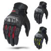 SOMAN MG21 Red Motorcycle Sheepskin Carbon Fiber Gloves, Size M - 2