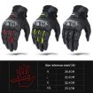 SOMAN MG21 Red Motorcycle Sheepskin Carbon Fiber Gloves, Size M - 3