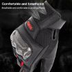 SOMAN MG21 Red Motorcycle Sheepskin Carbon Fiber Gloves, Size M - 5