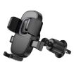 Hoco H75 Crown Air Outlet Car Phone Holder - Black Grey - 4