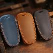 Hyundai Staria/Sonata 4-Button Crazy Horse Key Cover (Brown) - 3