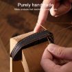 Hyundai Staria/Sonata 4-Button Crazy Horse Key Cover (Brown) - 5