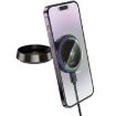HW33 Metal Grey Magnetic Wireless Fast Charging Car Phone Holder - 2
