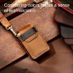 Volvo XC60/XC90/S90 Car Key Cover - Blue Crazy Horse Cowhide - 6