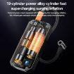 Yesido VC12 7800mAh Cordless Tire Inflator and Air Pump (Black) - 5