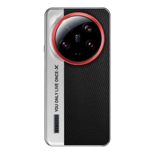 Xiaomi 13 Ultra Camera Design Leather PC Phone Case (Black) - 1