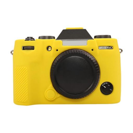 FUJIFILM X-T50 Yellow Glossy Soft Silicone Protective Case - 1