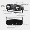 Double Magic Ball Laser Light RGB LED Stage Lamp, US Plug, Black - 3