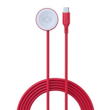 Type-C Charging Cable & Wireless Charger for Apple Watch (Red) - 1