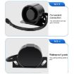 Waterproof 12V/24V Voice Reversing Horn Alarm Buzzer (Black) - 5