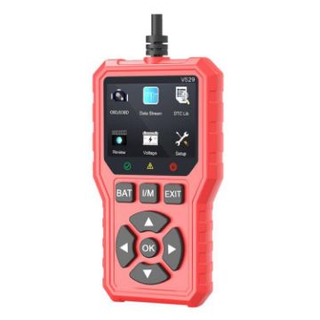 FOXSUR V529 OBD2 Car Engine Code Reader Diagnostic Tool (Red) - 1