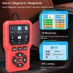 FOXSUR V529 OBD2 Car Engine Code Reader Diagnostic Tool (Red) - 6