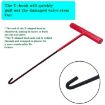 13pcs Car Tire Repair & Valve Installation Tool Set (Black) - 4