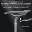 TOSEEK Carbon Fiber Bike Sitting Tube 27.2x350mm (Black) - 6