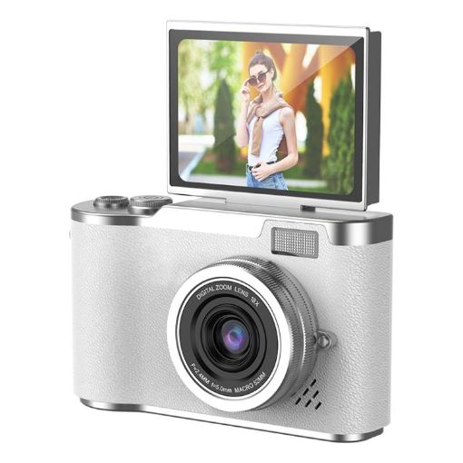 LK007 2.4" HD CCD Retro White Kids Camera - 1
