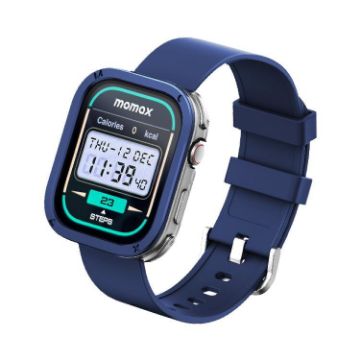MOMAX SW3S 1.99" Smart Sports Watch, 3ATM Waterproof, Blue - 1