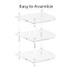 Acrylic 3 Tier Corner Organizer Shelf - YX165 Transparent - 3