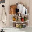 Acrylic 3 Tier Corner Organizer Shelf - YX165 Transparent - 5