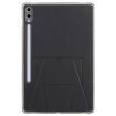 Galaxy Tab S10+/S9+ Folding Magnetic Acrylic Leather Case (Black) - 2