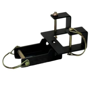 Trailer Towing Hook Bracket with Removable Pin for Trash Can - 1