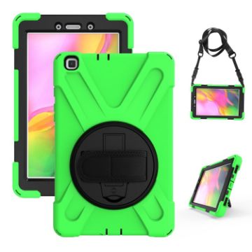 Shockproof Green Case with Holder for Samsung Tab A 8.0 (2019) T290/T295 - 1