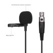 3 Pin XLR Lavalier Microphone, 1.5m Cable, Metal Head - 3