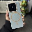 Xiaomi 14 Pro MagSafe Litchi Grain TPU Case - Blue Orange - 2