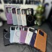 Xiaomi 15 Pro MagSafe TPU Case - Thin Circle Litchi Grain (Blue Orange) - 3