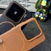Xiaomi 15 Pro MagSafe TPU Case - Thin Circle Litchi Grain (Blue Orange) - 5