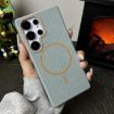 Galaxy S24 FE 5G MagSafe Litchi TPU Case (Blue Orange) - 2