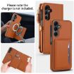 Samsung Galaxy S23+ 5G Leather Wallet Case with Lanyard (Brown) - 3