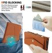 Samsung Galaxy S23+ 5G Leather Wallet Case with Lanyard (Brown) - 5