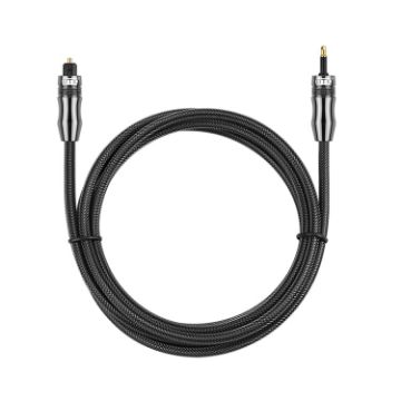 EMK OD6.0mm 3.5mm Toslink to Mini Toslink Optical Audio Cable 2m - 1