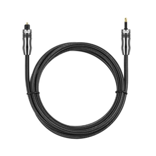 EMK OD6.0mm 3.5mm Toslink to Mini Toslink Optical Audio Cable 2m - 1