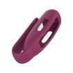 Silicone Clip Case Cover for Fitbit Ace 3/Inspire 2 (Wine Red) - 2