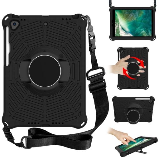 Spider King Black EVA Case for iPad Pro/Air 3 10.5" with Strap - 1