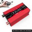 Zhizun 12V to 220V 4000W Car Power Inverter, Red, Modified Sinewave - 2