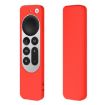 Red Silicone Case with Rope for Apple TV 4K 4th Siri Remote - 2