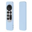 Sky Blue Silicone Case with Rope for Apple TV 4K Siri Remote - 2